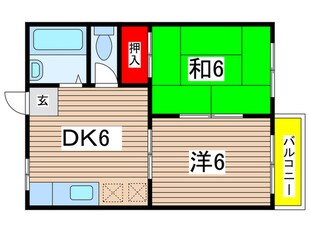 はなやコ－ポの物件間取画像